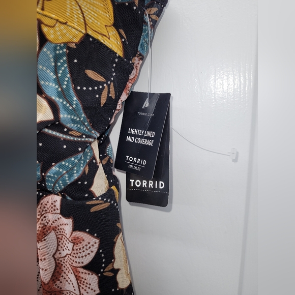 TORRID Underwire Short Mesh Overlay Swim Dress with Brief | Floral Print 00-M/L - Picture 6 of 11
